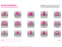 Tablet Screenshot of buerowissen.ch